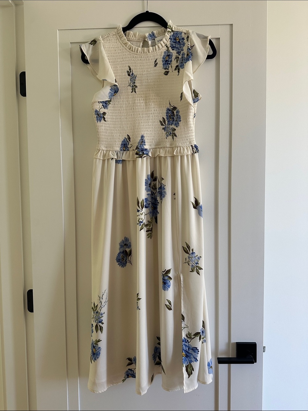 The Hadley floral smocked midi dress